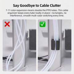 PTFE Tube Cable Organizer for Anycubic Kobra X 3D Printer