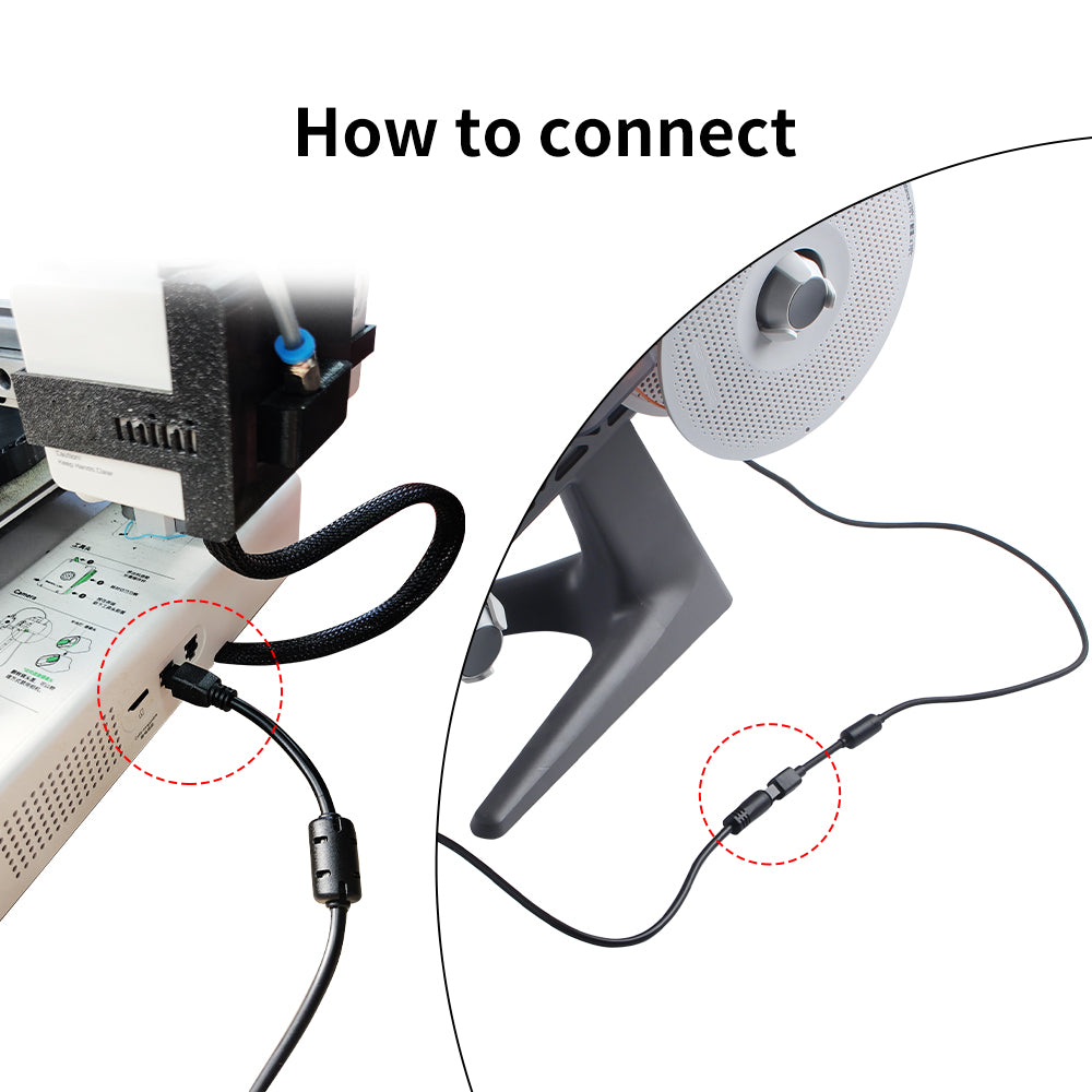 Wefaly 4 Pin AMS Lite Verlängerungskabel für Bambu Lab A1/A1 Mini AMS Lite 3D Drucker, 1M 22 AWG Kupferkern verlängerungskabel mit Magnetischem Ring für Bambu Lab 3D Drucker (Nicht für X1/P1 Serie Wefaly 4 Pin AMS Lite Verlängerungskabel für Bambu Lab A1/A1 Mini AMS Lite 3D Drucker, 1M 22 AWG Kupferkern verlängerungskabel mit Magnetischem Ring für Bambu Lab 3D Drucker (Nicht für X1/P1 Serie
