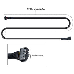 Double End Preassembled Plug Print Head Cable for Creality K2 3D Printer Thick Flexible Rubber Sheath Wire Harness