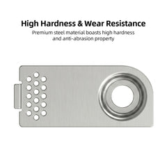 Nozzle Wiping Steel Sheet for Bambu Lab X2D 3D Printer 3Pcs Wear Resistant Cleaning Plate with Screws for Nozzle Maintenance