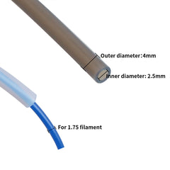 Teflonto Pipe Bowden Extruder 1.75mm Filament ID2.5mm OD4mm PTFE Tube For Bambu Lab P1P AMS A1 mini 3D Printer