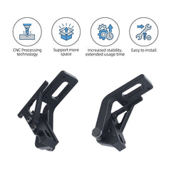 CNC Metal Door Hinge  Kit Support 180°&270° Opening for Bambu Lab P2S 3D Printer Cabinet Door Upgrade