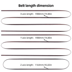 XYZ-Axis Timing Belt Kit for Qidi X-Max 3 3D Printer