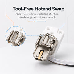 Hotend Heating Assembly for Bambu Lab A2L 3D Printer 300°C Precision Replacement Part Tool Free Hotend Swap Stable Heating