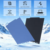 270*270mm Double Sided Flex Sheet Low Temp Cold Printing Build Plate for Snapmaker U1 3D Printer Black or Blue Optional
