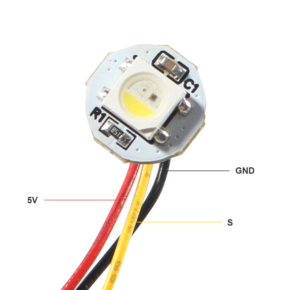 Button Led Effect Neopixel Rgbw Mini Button Pcb | NeoPixel RGBW Mini Button PCB – YLUY