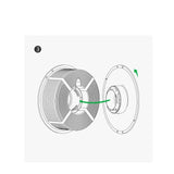 For Bambu Lab 3D Printer High Temperature Material Rack Reusable Spool for ABS ASA PA6-GF ABS-GF Filament