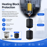 Silicone Sock for Creality K2 Plus and Hi Combo Hotend Heating Block Insulation Cover Heat-Resistant Silicone Nozzle Accessories