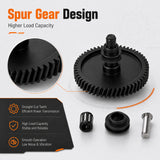 Extruder Gear Kit for Anycubic Kobra 3 Max 3D Printer Dual Gear Drive 1.75mm Filament Black Hardened Steel Replacement Part
