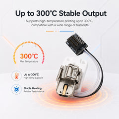 Hotend Heating Assembly for Bambu Lab A2L 3D Printer 300°C Precision Replacement Part Tool Free Hotend Swap Stable Heating