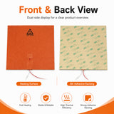 250x250mm Silicone Heater Pad for 3D Printer Heated Bed 220V 450W Fast Heating Heatbed Upgrade with 3M Adhesive Backing