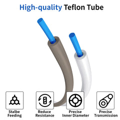 Teflonto Pipe Bowden Extruder 1.75mm Filament ID2.5mm OD4mm PTFE Tube For Bambu Lab P1P AMS A1 mini 3D Printer