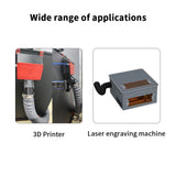 FYSETC 3D Printer Exhaust Fan Hose Encrypted Foil Ventilation Pipe Scalable Smoke Tube with 6038 FAN Exhaust System Kit For Voron 2.4 R2 TRIDENT