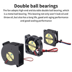 For SV08 3010 4010 5020 Double Ball Cooling Fan Fast Cooling and Silent Fan for SV08 3D Printer