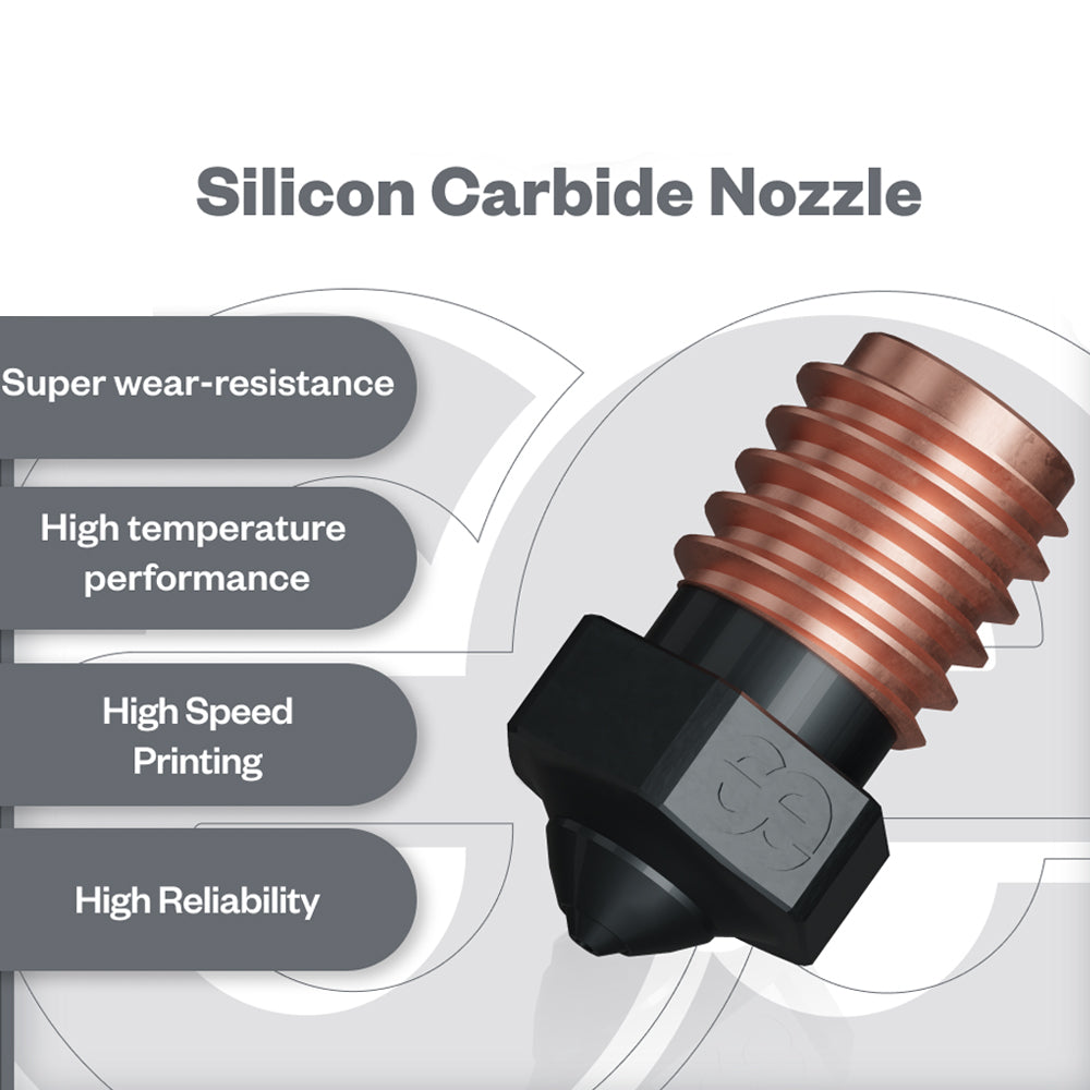 FYSETC Phaetus Silicon Carbide V6 Nozzle Temperature Resistance 550℃ Nozzles Suitable Every Material for Voron Vzbot Prusa