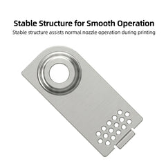 Nozzle Wiping Steel Sheet for Bambu Lab X2D 3D Printer 3Pcs Wear Resistant Cleaning Plate with Screws for Nozzle Maintenance