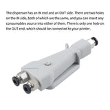 Y Shape Dual Inlet Single Outlet PTFE Filament Splitter Connector for  3D Printer Quick Switch Filament Path Adapter