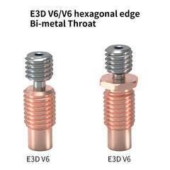 3D Printer Accessories 5 kinds of Bi-Metal Heatbreak Smooth Titanium Alloy Copper Plated Throat: Compatible with E3DV6 MK8 Anycubi Vyperr KobraMax Sidewinde X1 X2 Hotend