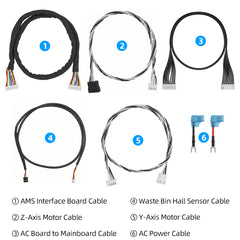 7 in 1 Printer Cable Pack for Bambu Lab A2L 3D Printer
