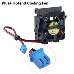 DC 24V Dual Ball Bearing Hotend Cooling Fan for QiDi Plus 4 3D Printer 10000RPM High Airflow Low Noise with Mounting Bracket