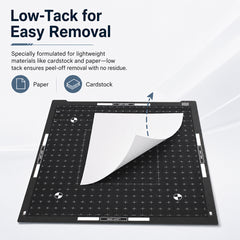 LightGrip Cutting Mat for Bambu Lab A2L H2D H2S H2C 3D Printer Low Tack Surface for Paper Cardstock with Protective Film