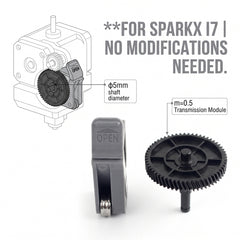Extruder Gear Assembly for Creality SPARKX i7 3D Printer