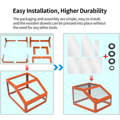 For Snapmaker U1 Top Cover Insulated and Dustproof Transparent Enclosure Upgraded 3D Printer Parts for Snapmaker U1