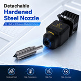 0.2mm Hardened Steel Hotend for Bambu Lab P2S X2D 3D Printer Detachable Design High Temperature 300℃ Wear Resistant Precision Nozzle
