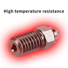 10PCS 3D Printer Nozzle Plated Copper /Hardened steel /Brass High Speed 0.2/0.3/0.4/0.5/0.6/0.8/1.0mm Compatible with 1.75mm Filament M6 Thread 16.8mm For Ender 3 V3 SE / Ender 7 / Ender 5 S1