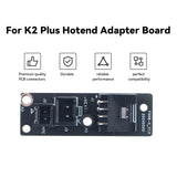 Hotend  Adapter  Board  for Creality K2 K2 Pro K2 Plus With Fixing Screw Extruder Heater and NTC Sensor Connection