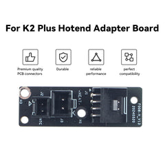 Hotend  Adapter  Board  for Creality K2 K2 Pro K2 Plus With Fixing Screw Extruder Heater and NTC Sensor Connection