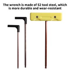 3D Printer Accessories S2 Allen Wrench Screwdriver Tool Kit with T-Shaped Handle Ball Head Universal Repair Tool Hex Screwdriver