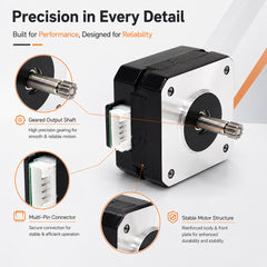 Extruder Stepper Motor for Anycubic Kobra 3 Replacement 42 Stepper Motor Direct Drive Extruder Motor 3D Printer Part