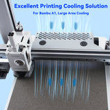 For Bambu A1 X-axis Auxiliary Fan Upgrade High Quality Rapid Cooling Fan with Led Lighting 3D Printer Parts for Bambu A1