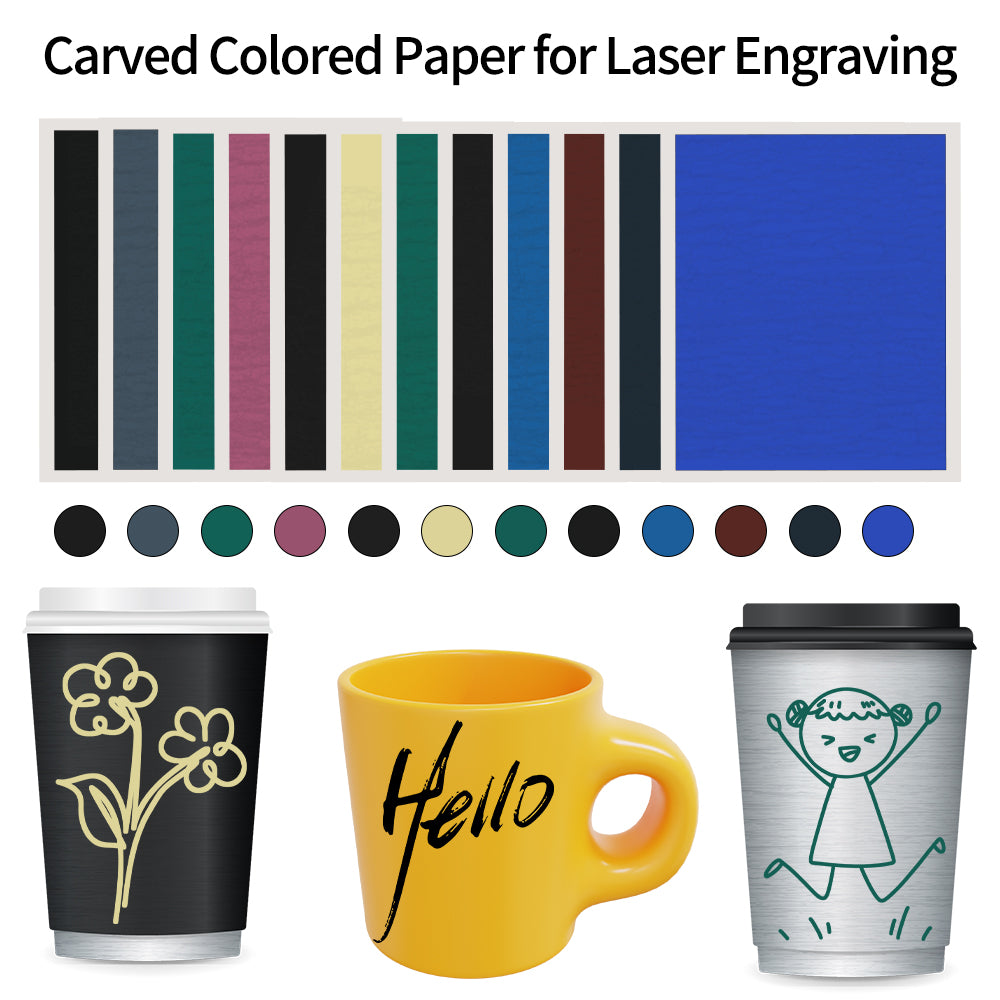 12 Colors Engraving Marking Paper DIY Laser Engraver Machine Tools for –  FYSETC OFFICIAL WEBSITE