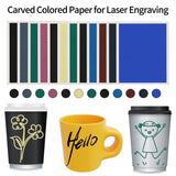12 Colors Engraving Marking Paper DIY Laser Engraver Machine Tools for Ceramics Glass Metal Laser Cutting And Engraving