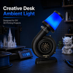 DIY Turbo Lamp Kit for 3D Printing Projects Creative Desk LED Light USB Powered 5V 2W with Switch for Maker Desktop Decoration