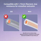 Low Resistance Star Shaped PTFE Tube for 1.75mm Filament 5 Meter  Teflon Tube 260°C Heat Resistant for 3D Printer