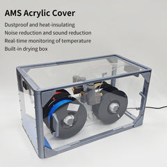 FYSETC 3d Printer Enclosure Dust-proof Display Cover with LED and Filter 3D Printer Acrylic enclosure for Creality Bambu Prusa