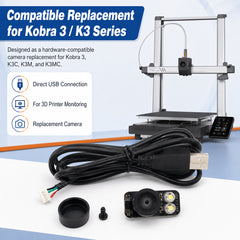 Replacement USB Camera for Anycubic Kobra 3 K3C K3M 3D Printer