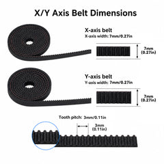 XY Axis Belt Kit for Bambu Lab X2D 3D Printer