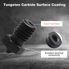 FYSETC 10pcs E3D V6 Hardened Steel Tungsten Carbide Coated Nozzles High Temperature Resistance and High Quality 3d Printer Parts