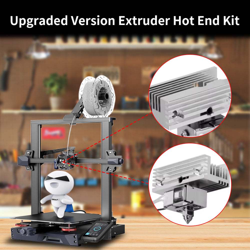Kit De Extrusora Hotend Para Creality Ender-3 S1/S1 Pro/S1 Plus/CR-10 Smart Pro - Incluye Boquilla 0.4mm, Calentador 80W, Disipador Bimetálico