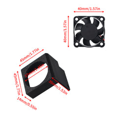 For Bambu Lab A1 / A1 mini Extruder Motor 4010 Cooling Fan DC 24V Fast Cooling Fan With Independence Switch for Bambu lab