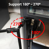CNC Door Hinge  Max 270° Swing Range For Bambu X1 P Series 3D Printer Front Door Upgrade Replacement