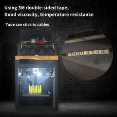 Upgrade Bambulab X1 P1P LED Light Strip 5V 12W LED Waterproof Lights Bar For Bambu Lab X1 P1P Series 3 Section 7.5cm/2.95in Length Strip Light - Spacing of Each Section 30cm/11.8in