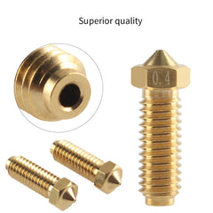 FYSETC 10PCS/SET 0.4mm Brass Nozzles For ANYCUBIC Kobra 2 Kobra 2 Plus Kobra 2 Max Kobra 2 Pro Kobra 2 3D Printer Hot End for 1.75mm Filament