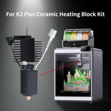 For Creality K2 Plus Ceramic Heating Block Hotend Kit High Temperature Resistance and High Quality with High Flow 0.4mm Nozzle