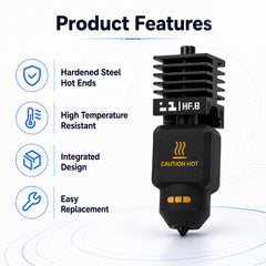 0.8mm High Flow Hardened Steel Hotend for Bambu Lab P2S X2D 3D Printer