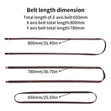 For Kobra 3 Combo Synchronous Belt Kobra 3 X Y Z 6mm/8mm Width Belt High Quality 3D Printer Replacement Parts for Kobra 3